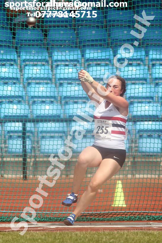 Womens under-20s hammer, Northern Senior and Under-20s Champs., Sports City, Manchester. Photo: David T. Hewitson/Sports for All Pics